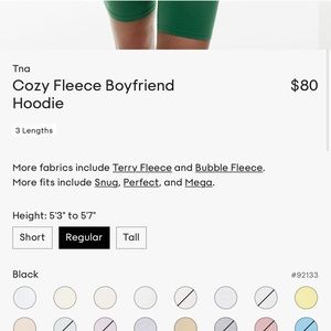 Aritzia TNA Black Boyfriend Hoodie